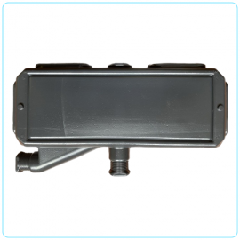 A111   Caixa Passagem 2 Drenos Preta ( Dreno Central / Dreno Reversvel ) 28 X 19 X 5